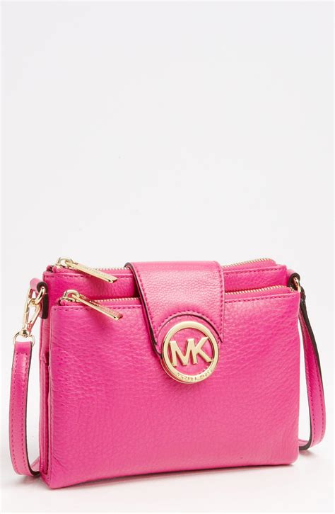 pink michael kors crossbody bag|michael kors weekender bag pink.